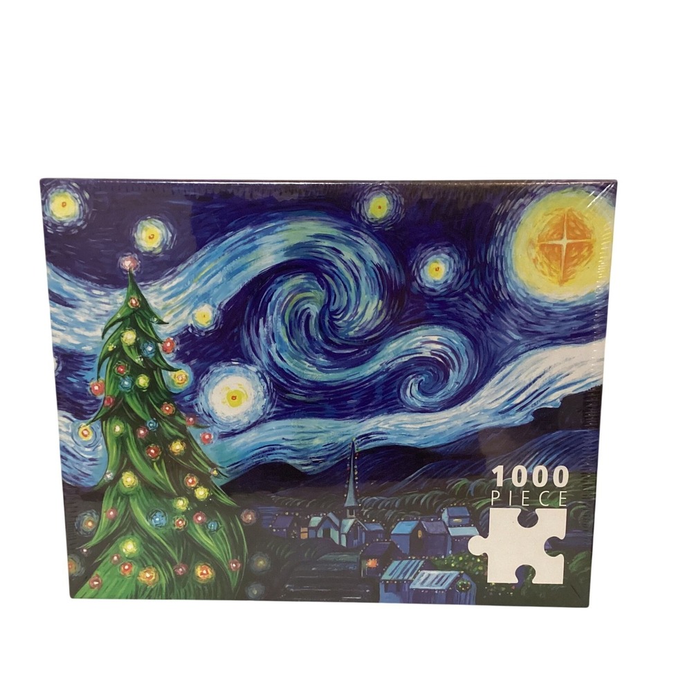 Silent Night, Starry Night 1000-piece jigsaw puzzle by The Westmachs for Allport